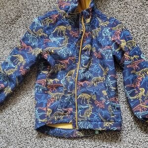 Cat & Jack Dinosaur Print Raincoat - Blue and Yellow